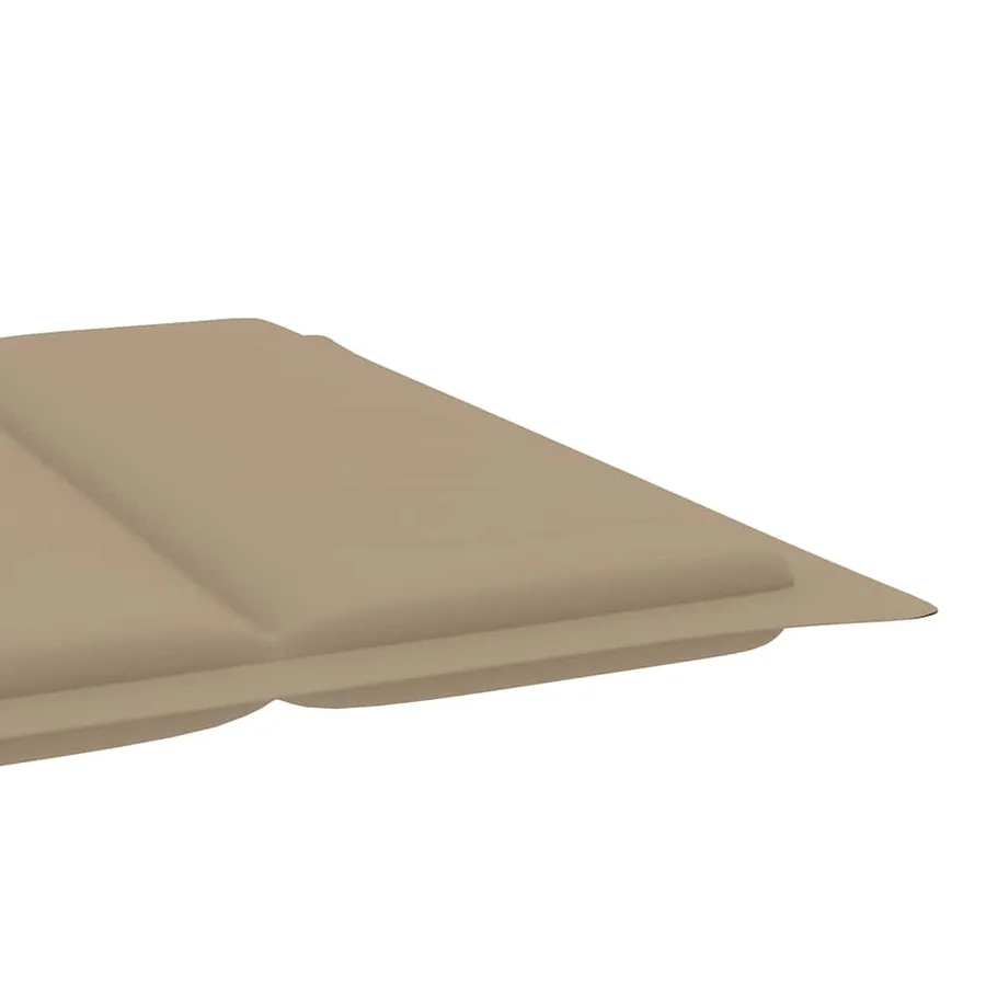 Chaise longue de jardin avec coussin Bois d'acacia solide - 9