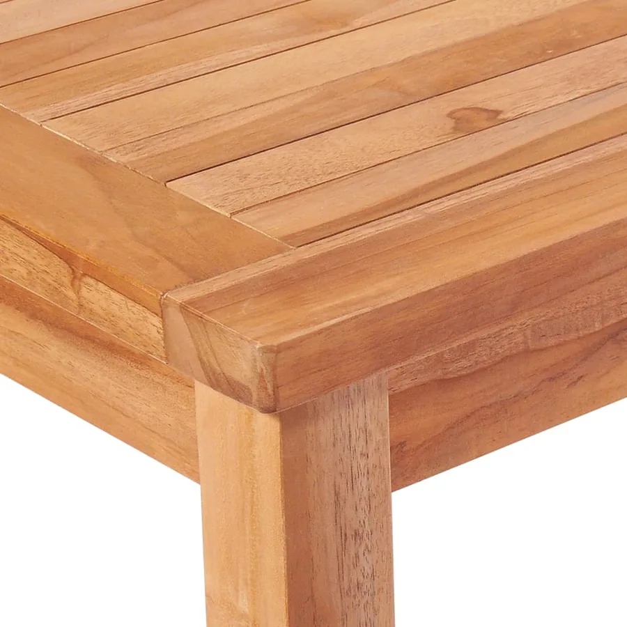 Ensemble à manger de jardin 4 pcs Bois de teck massif - 12