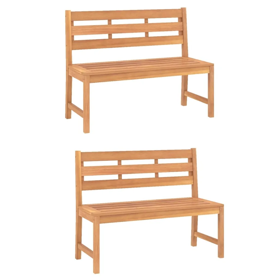 Ensemble à manger de jardin 4 pcs Bois de teck massif - 4