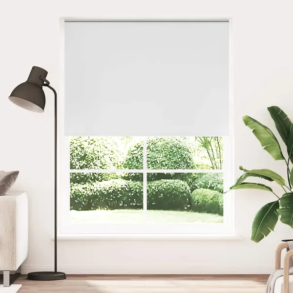 Store enrouleur occultant 144,4 x 230 cm, largeur du tissu 140 cm, blanc