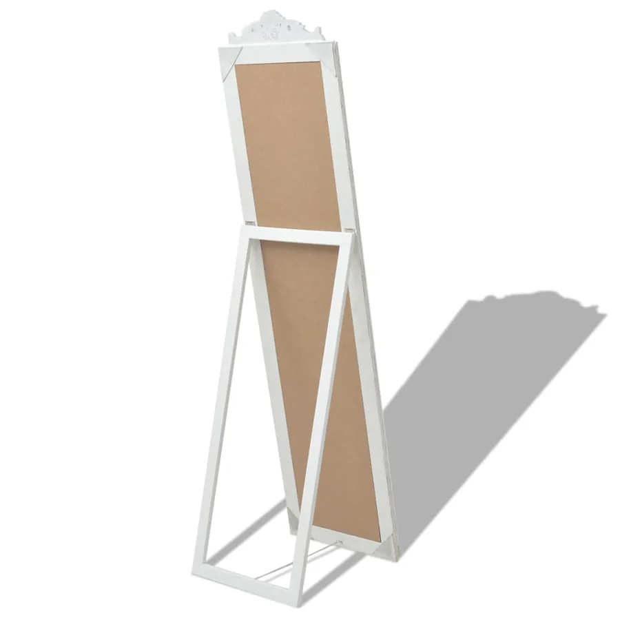Miroir sur pied Style baroque 160x40 cm Blanc - 4
