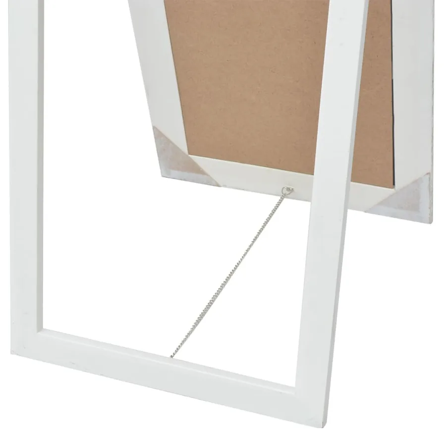 Miroir sur pied Style baroque 160x40 cm Blanc - 5