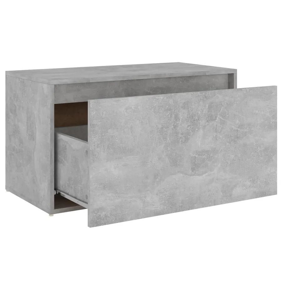 Banc d'entrée 80x40x45 cm Gris béton Bois d'ingénierie - 6