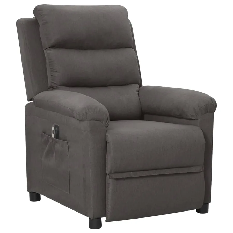 Fauteuil inclinable électrique Gris foncé Tissu - 2