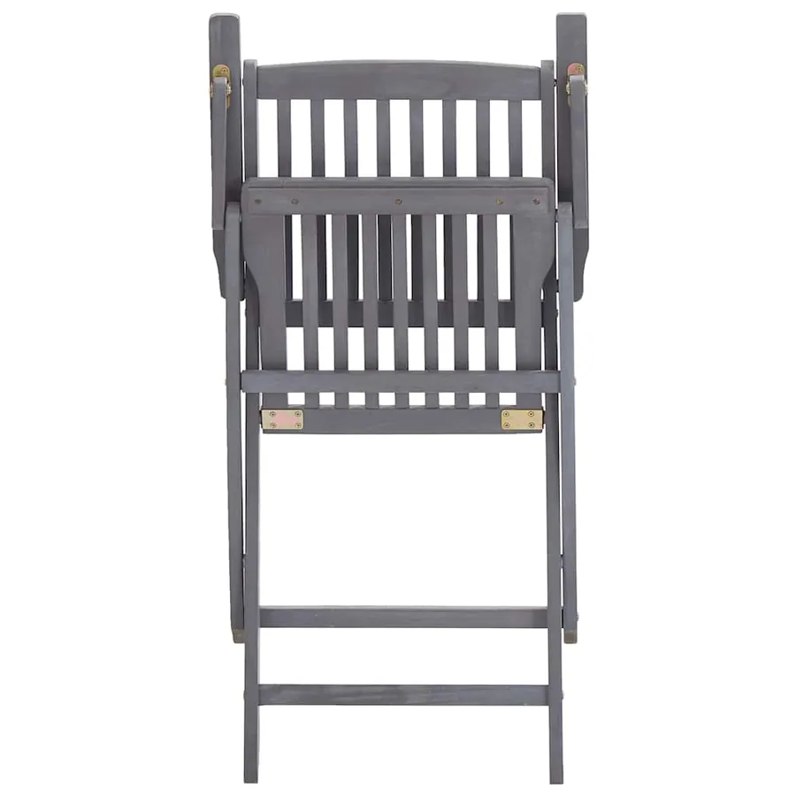 Chaises pliables d'extérieur lot de 6 et coussins Bois d'acacia - 14