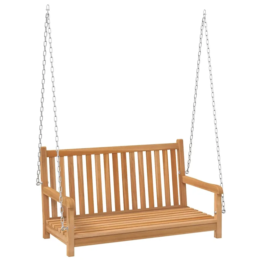 Balancelle Bois de teck massif 114x60x64 cm - 2