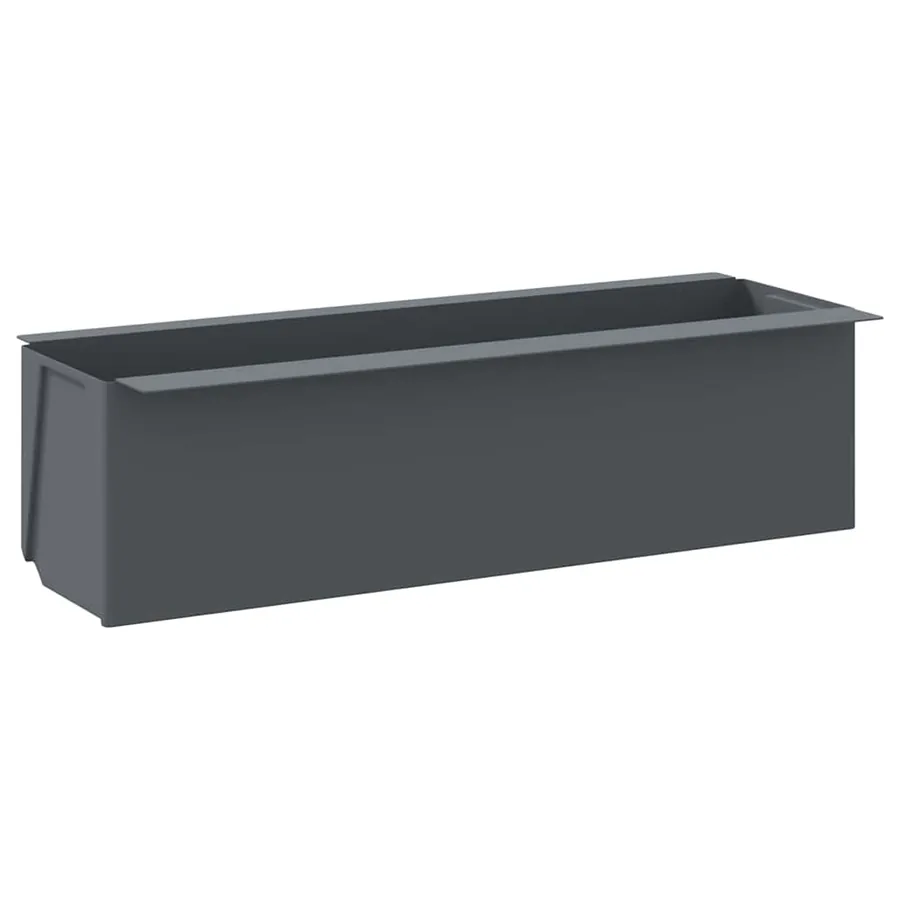 Boîtes à fleurs pour palettes euro 12 pcs Gris 36x13,5x9,5cm PP - 3