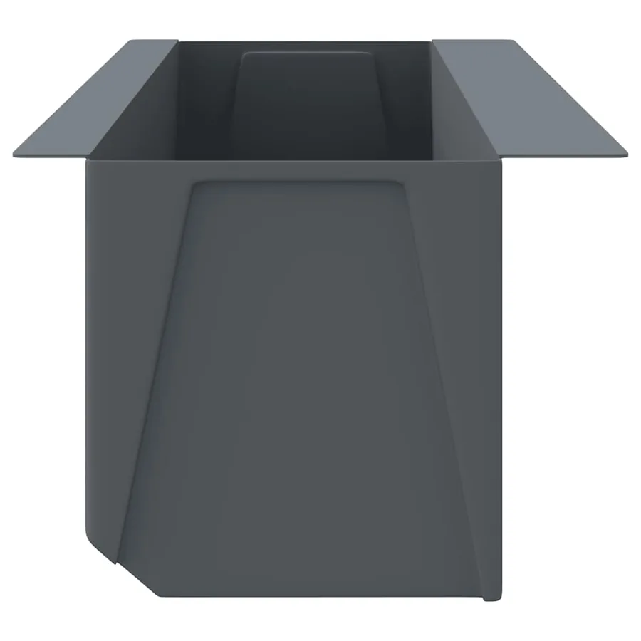Boîtes à fleurs pour palettes euro 12 pcs Gris 36x13,5x9,5cm PP - 5