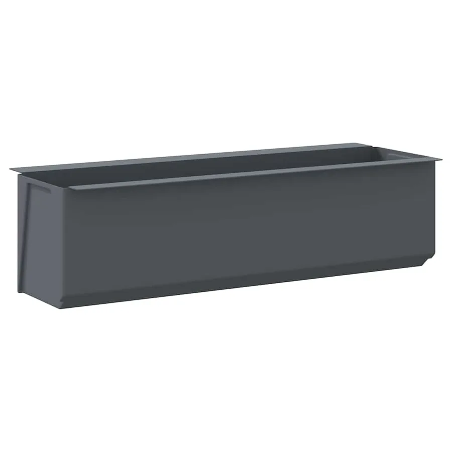 Boîtes à fleurs pour palettes euro 12 pcs Gris 36x13,5x9,5cm PP - 6