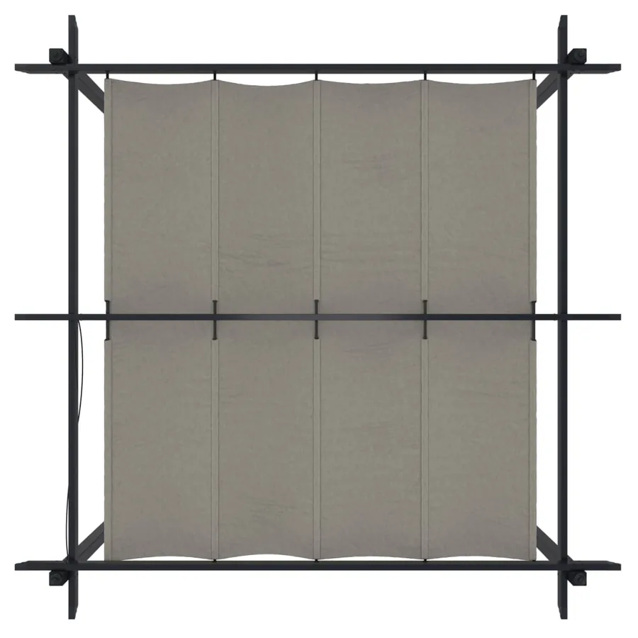 Tonnelle de jardin avec toit rétractable 3x3 m Crème - 7