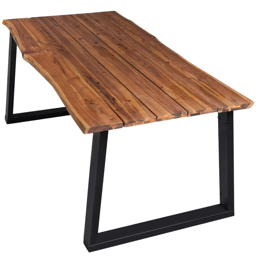 Table à manger 170x90x75 cm Bois d'acacia massif - 2