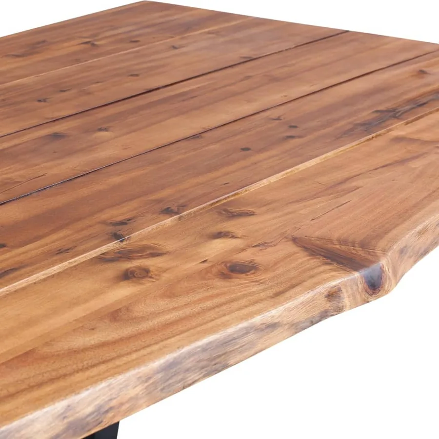 Table à manger 170x90x75 cm Bois d'acacia massif - 5