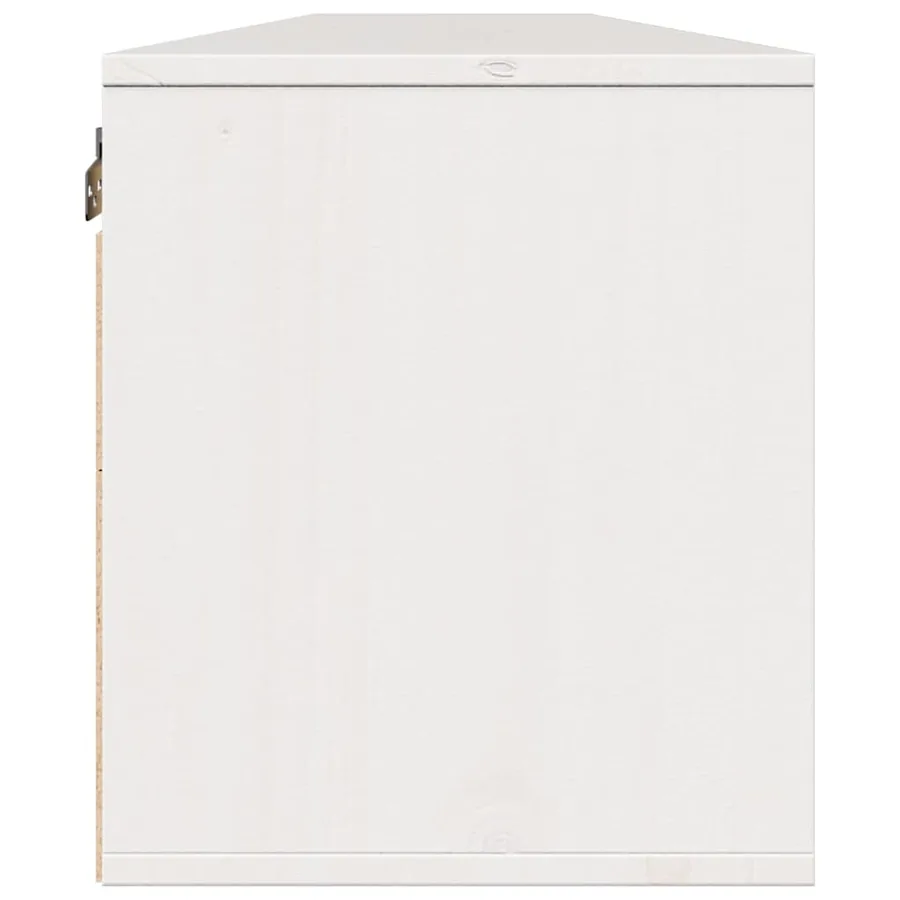 Armoires murales 2 pcs Blanc 100x30x35 cm Bois de pin massif - 7
