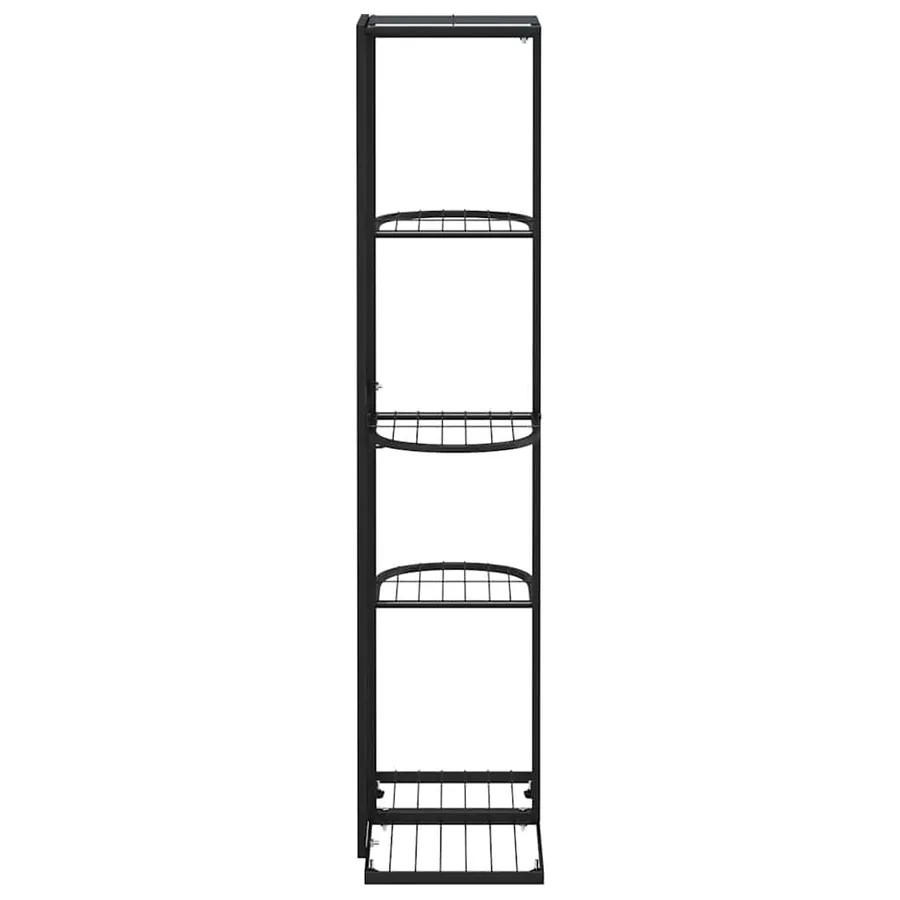 Support pour plantes 5 niveaux 43x22x98 cm Noir Métal - 6