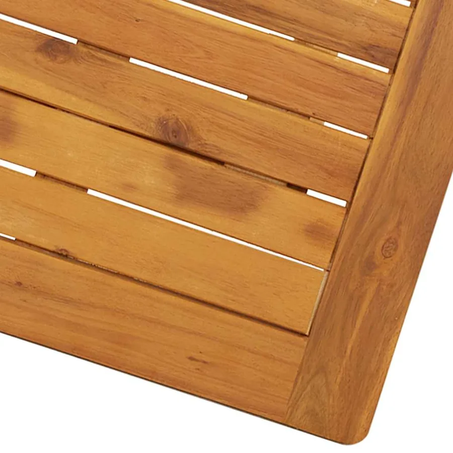 Table pliable de jardin 70x70x75 cm Bois d'acacia massif - 9