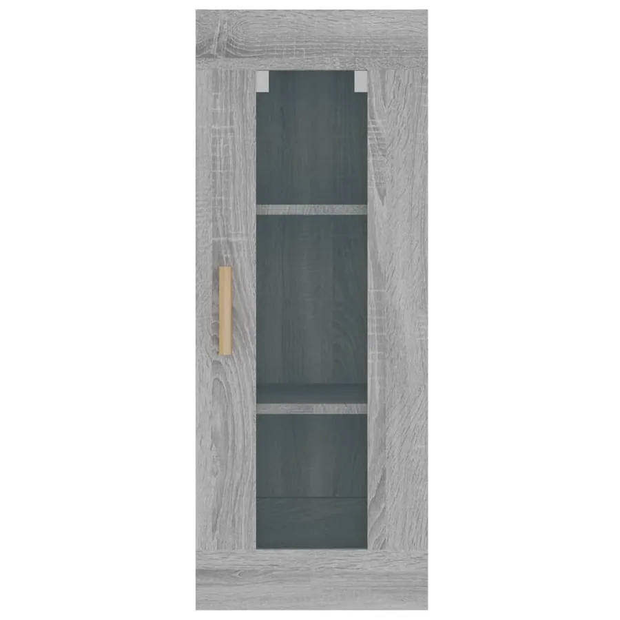 Armoire murale suspendue Sonoma gris 34,5x34x90 cm - 7