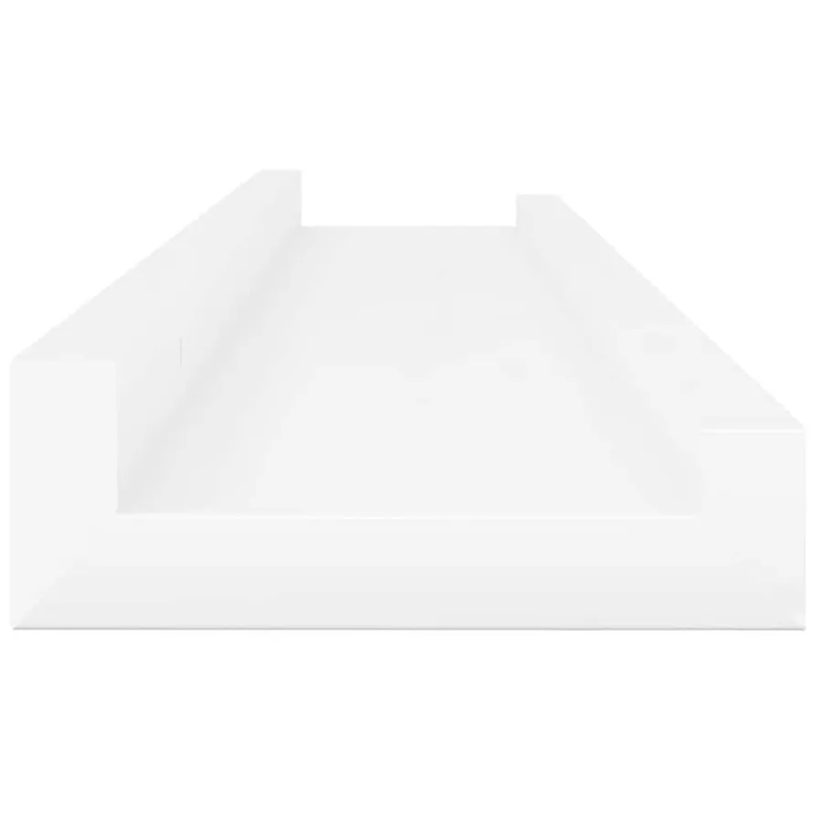 Étagères murales 4 pcs Blanc brillant 60x9x3 cm - 7
