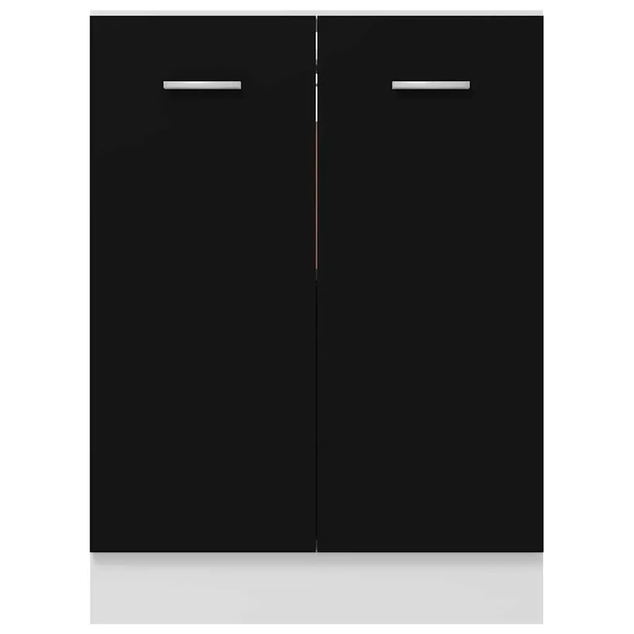 Meuble bas "Lyon" Noir 60 x 46 x 81,5 cm Bois d'ingénierie - 6