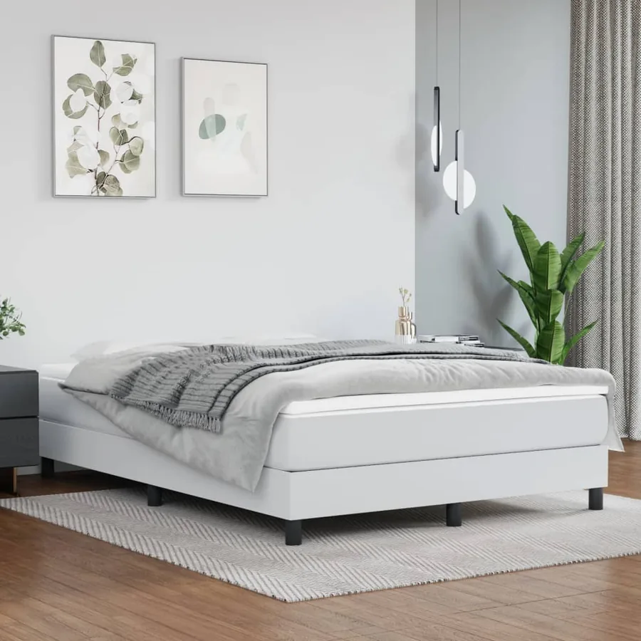 Matelas de lit à ressorts ensachés fermeté moyenne Blanc 140x190x20 cm