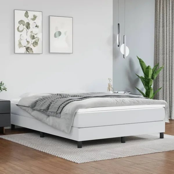 Matelas de lit à ressorts ensachés fermeté moyenne Blanc 140x190x20 cm