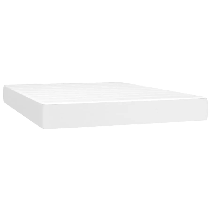 Matelas de lit à ressorts ensachés fermeté moyenne Blanc 140x190x20 cm - 2