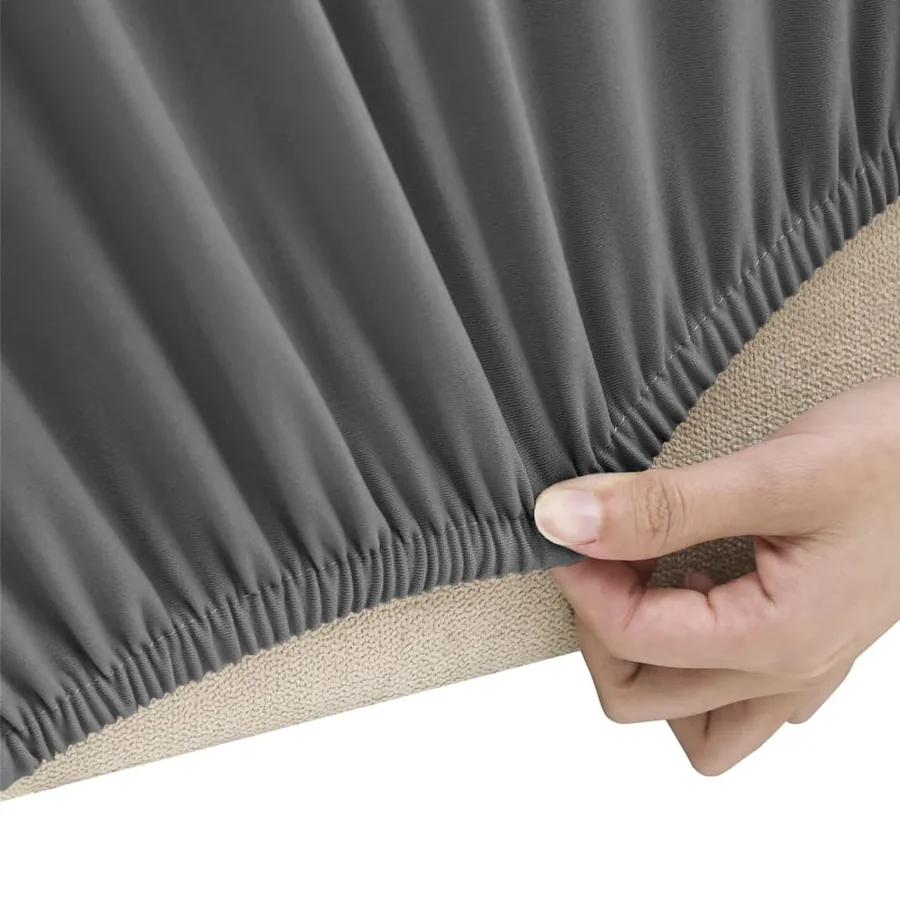 Housse extensible de canapé Anthracite Jersey de polyester - 3