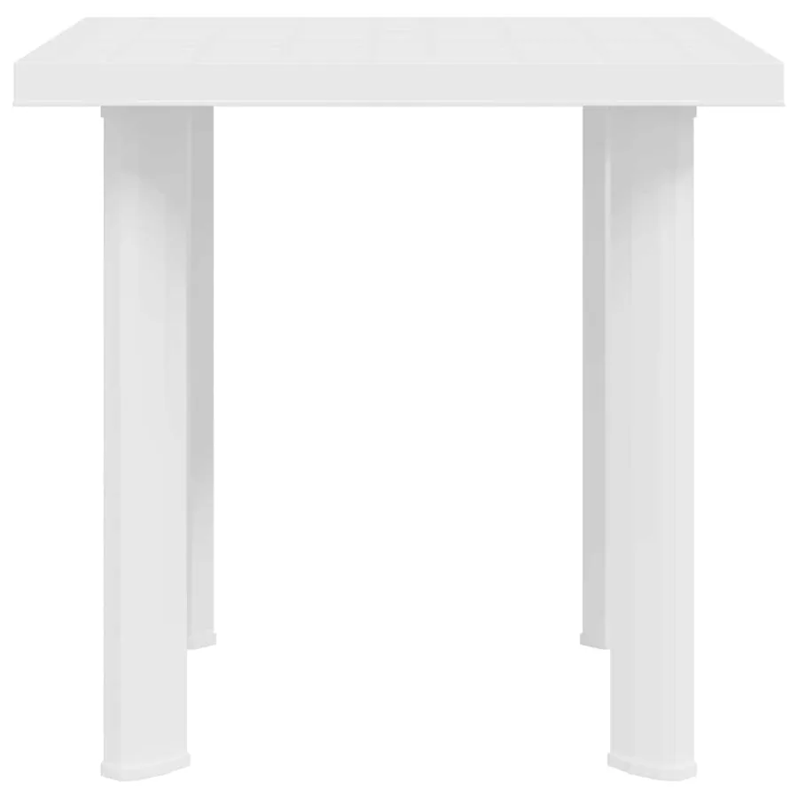 Table de jardin Blanc 80x75x72 cm Plastique - 6