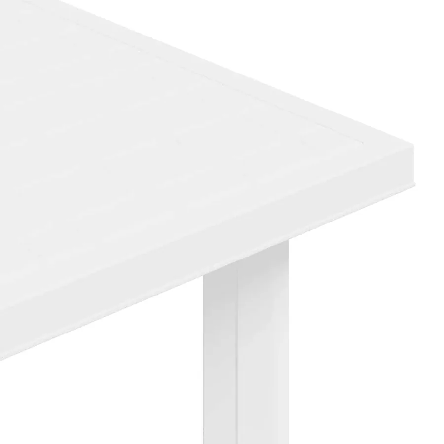 Table de jardin Blanc 80x75x72 cm Plastique - 8
