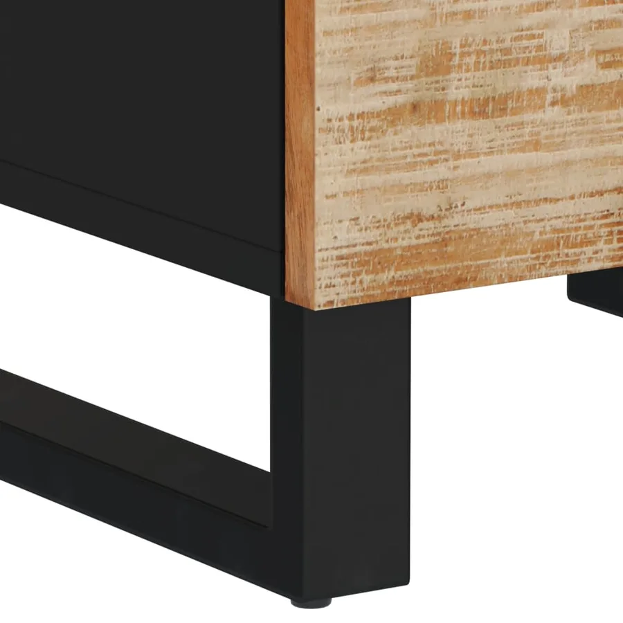 Armoire de salle de bain 38x33x58cm bois massif de récupération - 10