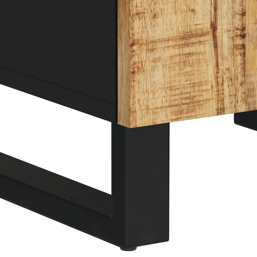 Armoire de salle de bain 38x33x58 cm bois massif de manguier - 10