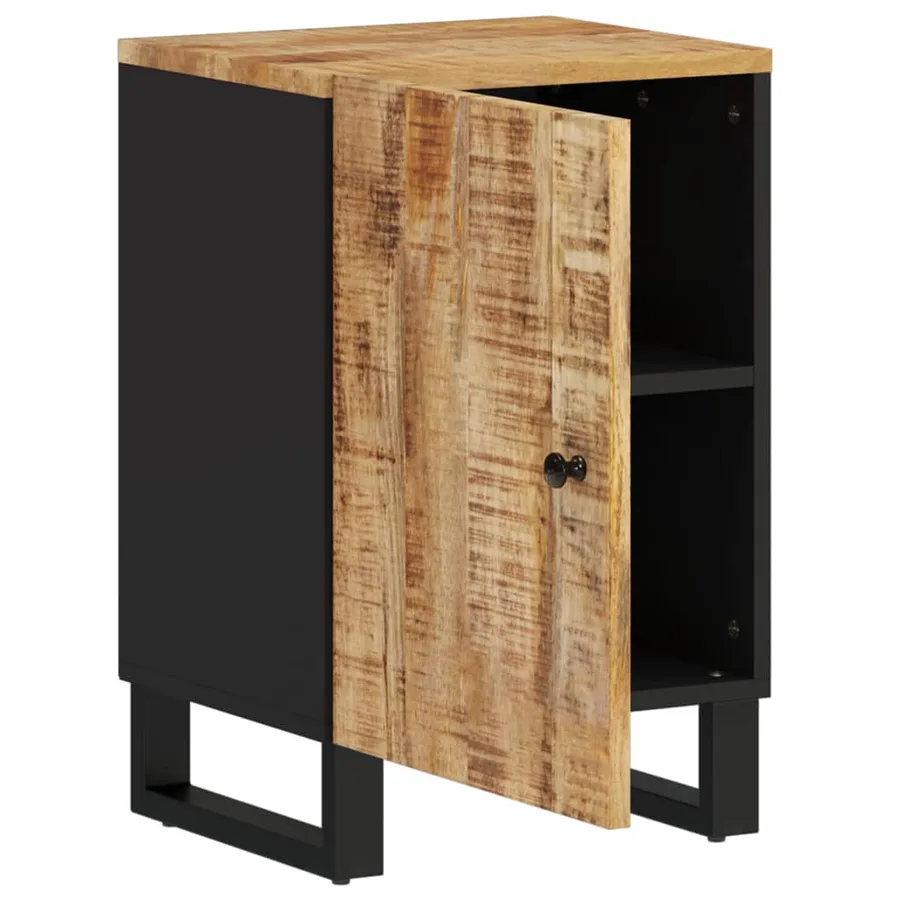 Armoire de salle de bain 38x33x58 cm bois massif de manguier - 3
