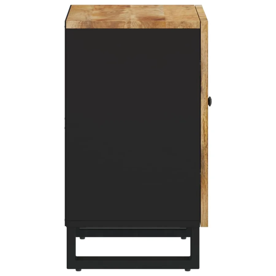 Armoire de salle de bain 38x33x58 cm bois massif de manguier - 5