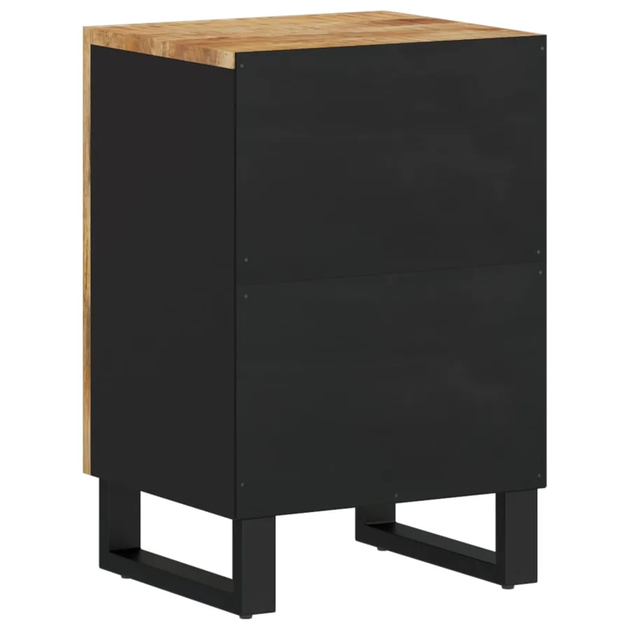 Armoire de salle de bain 38x33x58 cm bois massif de manguier - 6