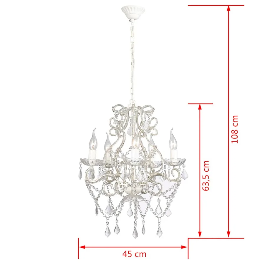 Chandelier avec 2800 cristaux E14 - 6