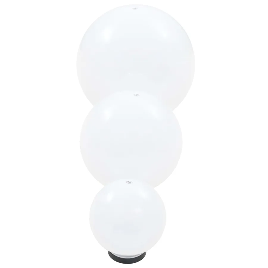 Jeu de lampe boule à LED 3 pcs PMMA sphérique 20/30/40 cm - 5
