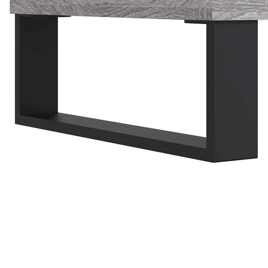 Meuble TV sonoma gris 150x30x44,5 cm bois d'ingénierie - 9
