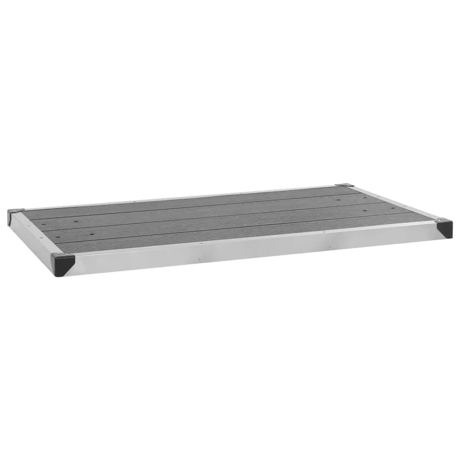 Douche de jardin avec base gris 230 cm Acier inoxydable - 11