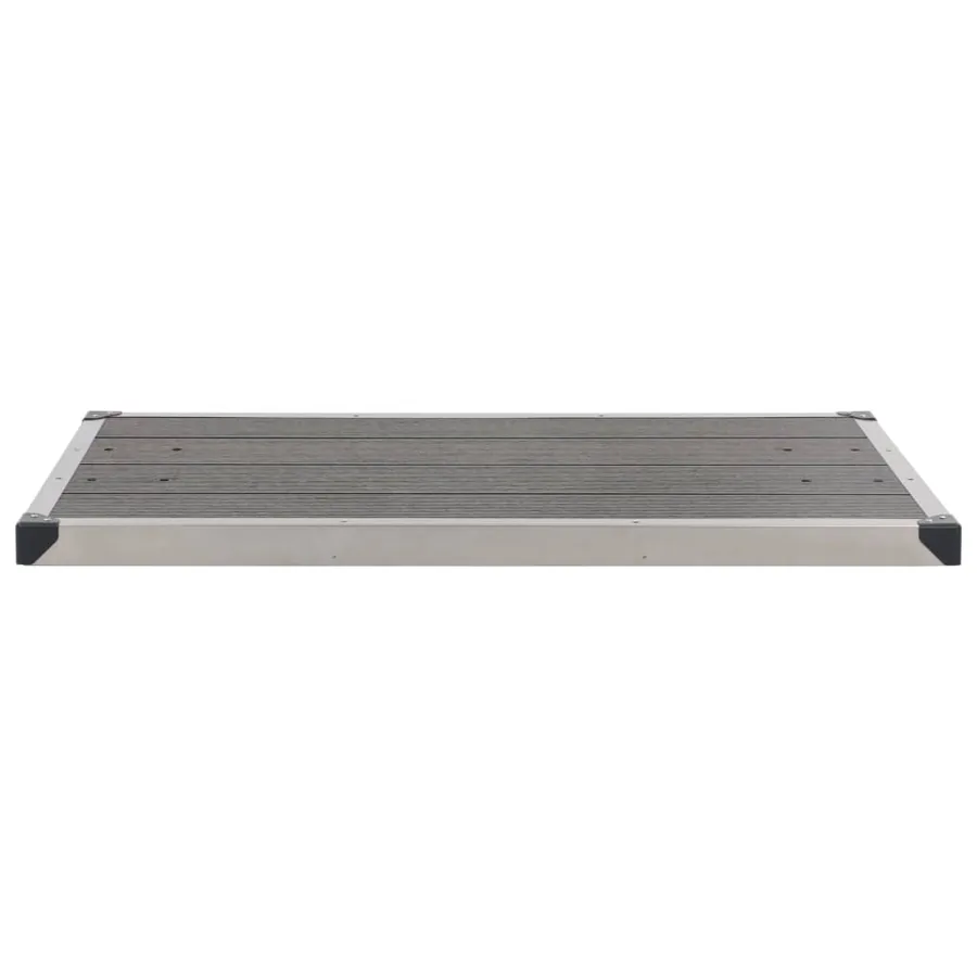 Douche de jardin avec base gris 230 cm Acier inoxydable - 12