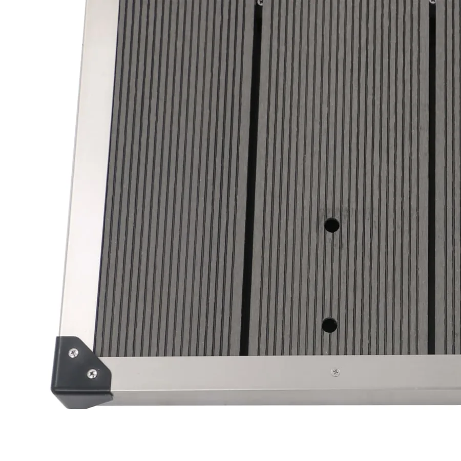 Douche de jardin avec base gris 230 cm Acier inoxydable - 15