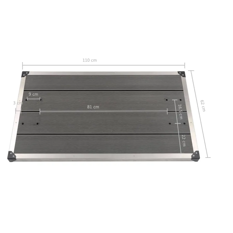 Douche de jardin avec base gris 230 cm Acier inoxydable - 17