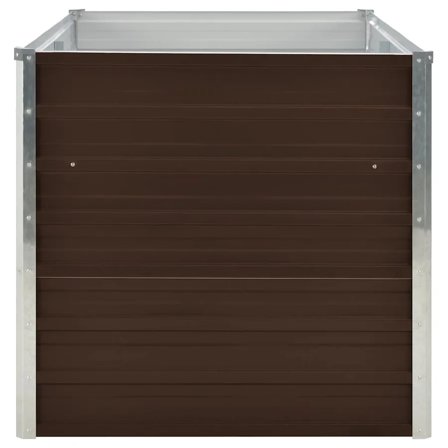 Jardinière surélevée Marron 160x80x77 cm Acier galvanisé - 5