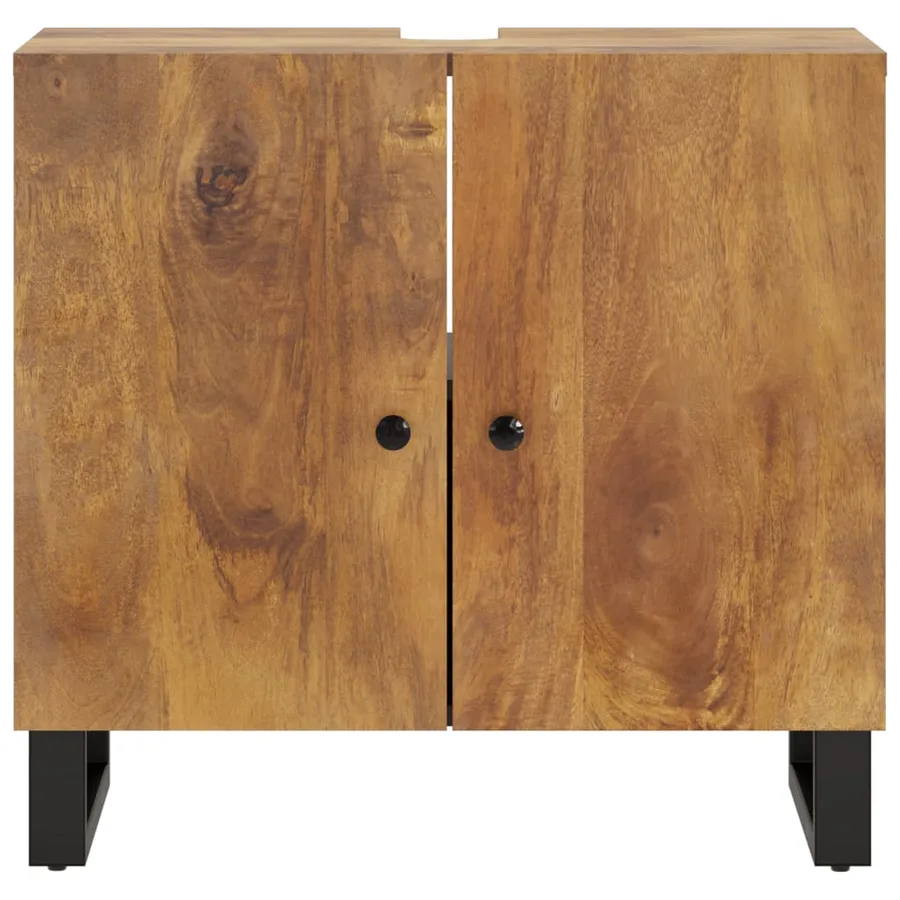 Meuble d'évier 62x33x58 cm bois de manguier et d'ingénierie - 4