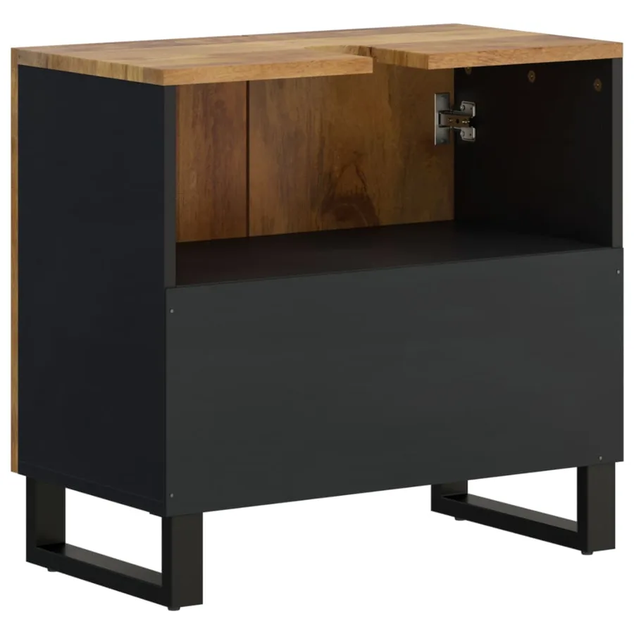 Meuble d'évier 62x33x58 cm bois de manguier et d'ingénierie - 6