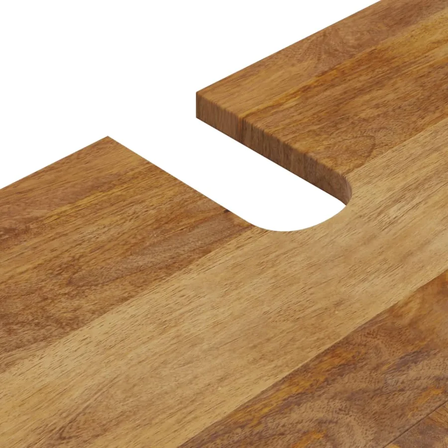 Meuble d'évier 62x33x58 cm bois de manguier et d'ingénierie - 8