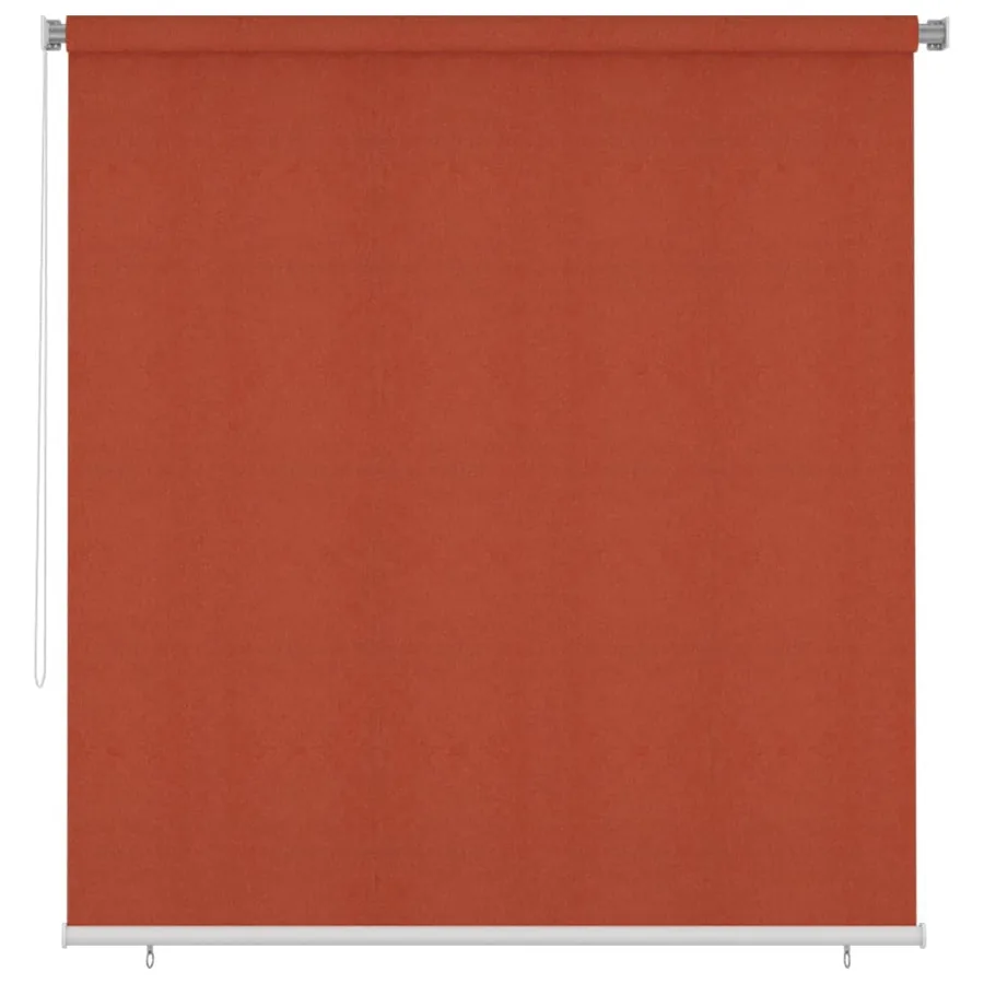 Store roulant d'extérieur 225 (l) x 230 (H) cm couleur terre cuite HDPE
