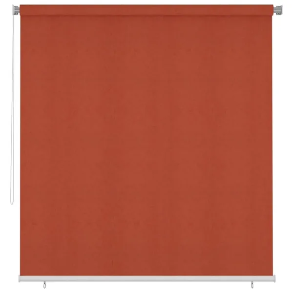 Store roulant d'extérieur 225 (l) x 230 (H) cm couleur terre cuite HDPE
