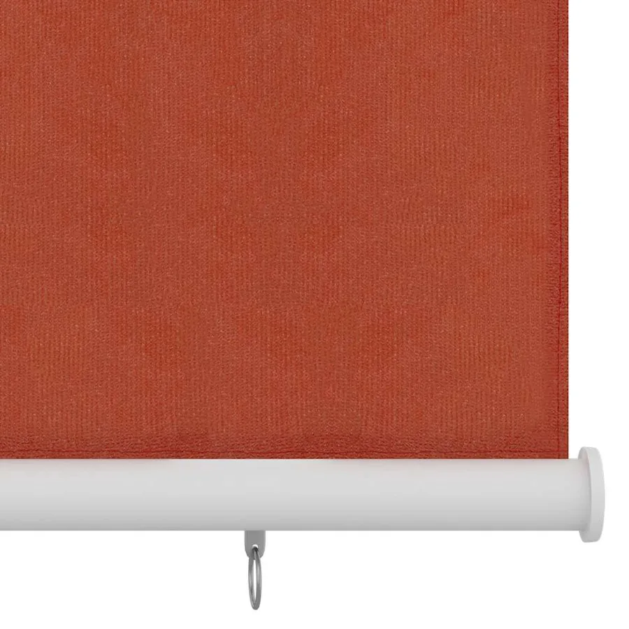 Store roulant d'extérieur 225 (l) x 230 (H) cm couleur terre cuite HDPE - 4
