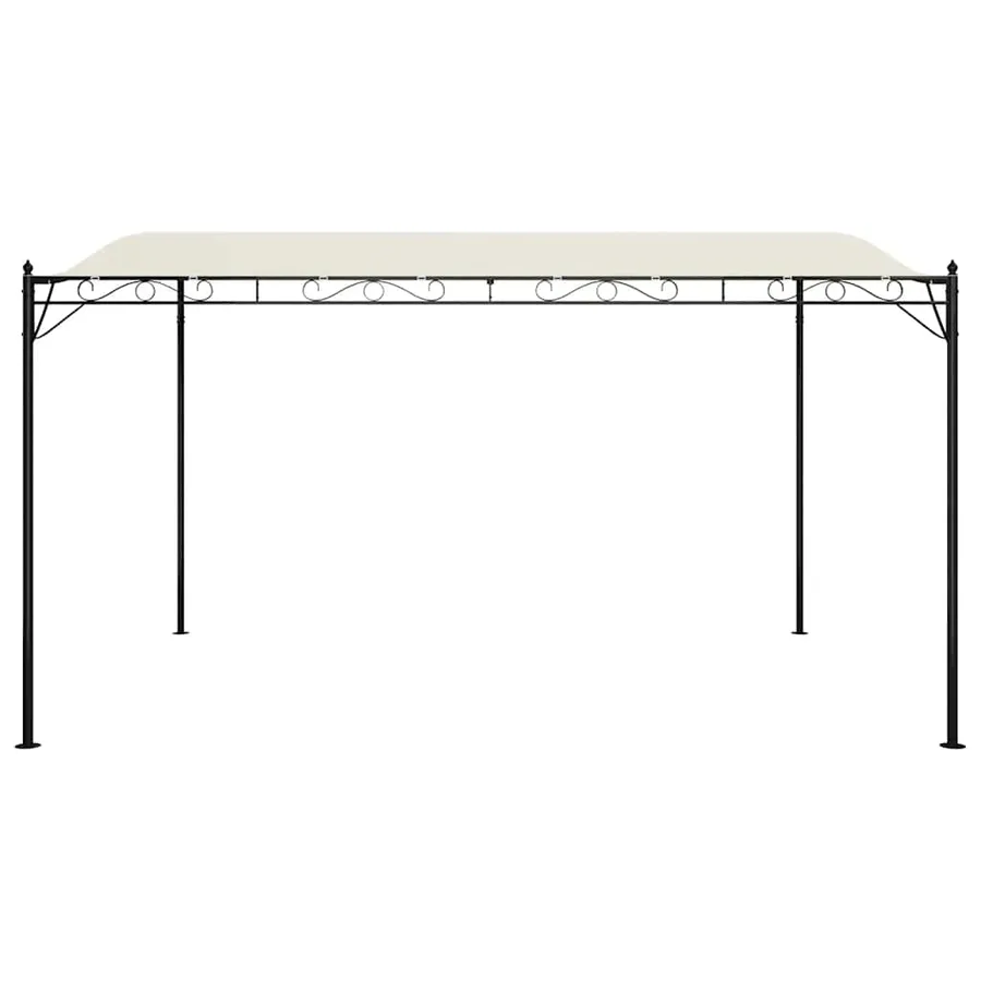 Auvent crème 4x3 m 180 g/m² tissu et acier - 4