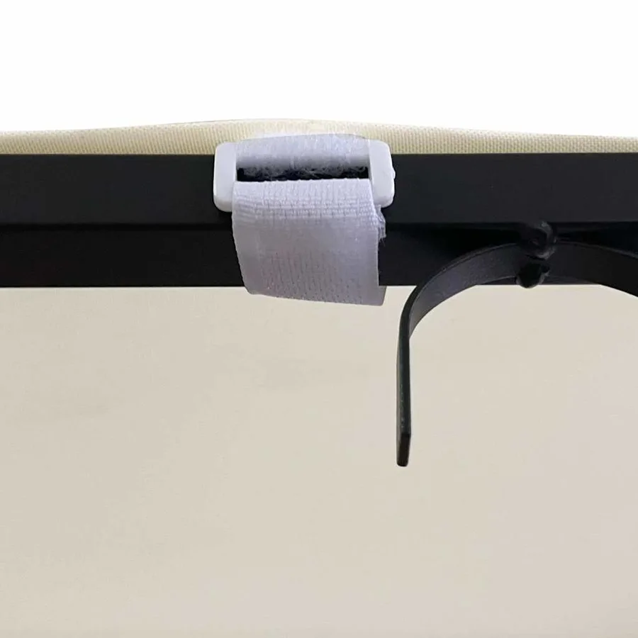 Auvent crème 4x3 m 180 g/m² tissu et acier - 7