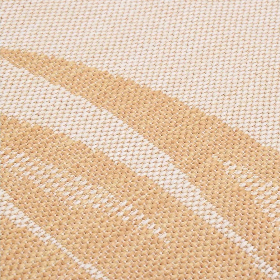 Tapis à tissage plat d'extérieur 160x230 cm Motif de feuille - 5